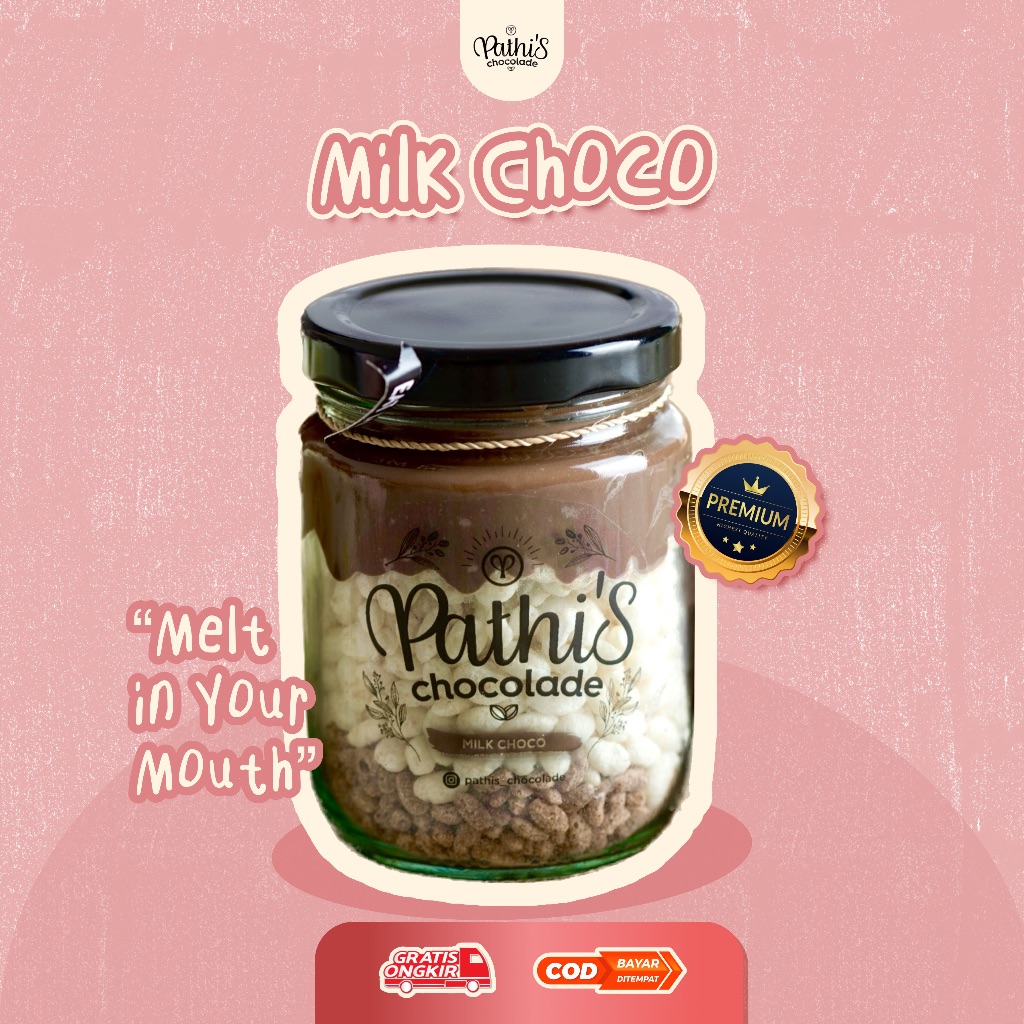 Ikhsan Ferdinan Milk Choco - Pathis Chocolade Chocolate In Jar Cemilan Coklat Lumer Choco Crunchy