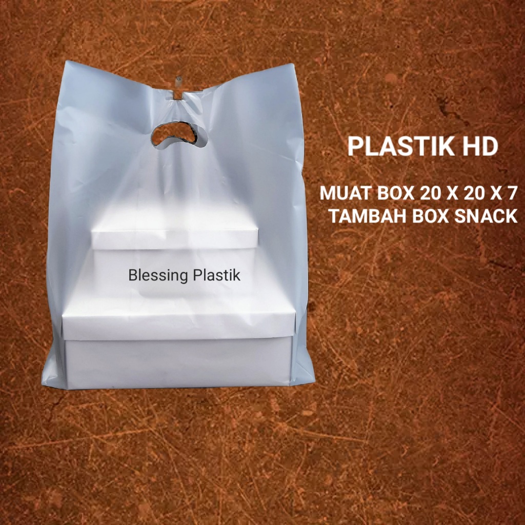 Kantong Plastik HD Muat Box 20x20x7 Tambah Box snack