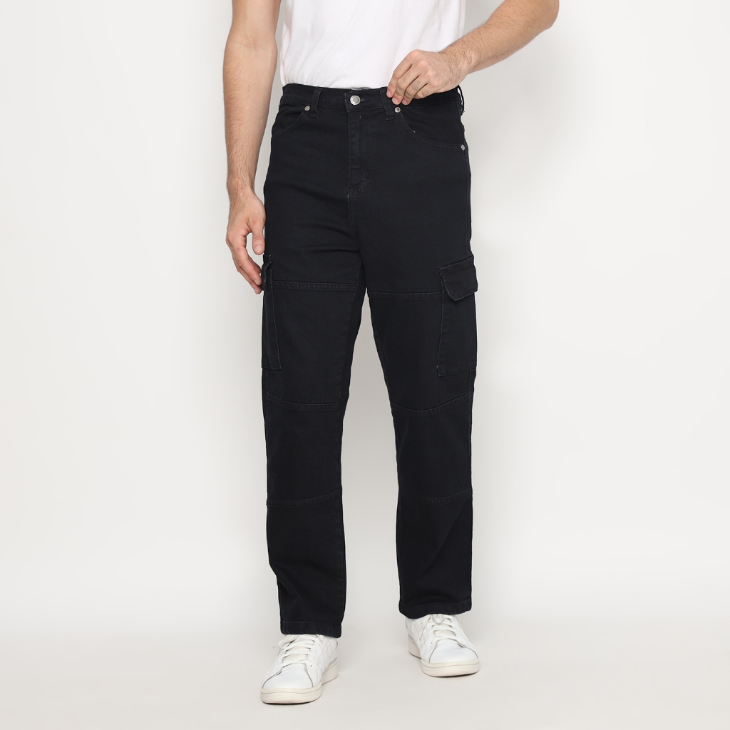 FICHINO Jeans Cargo Regular Fit Black - Oregon 03