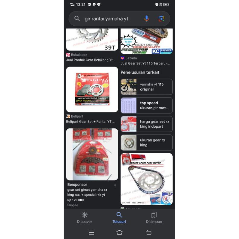 gear Yamaha yt kit gear kit Yamaha yt gear set Yamaha yt gear yt