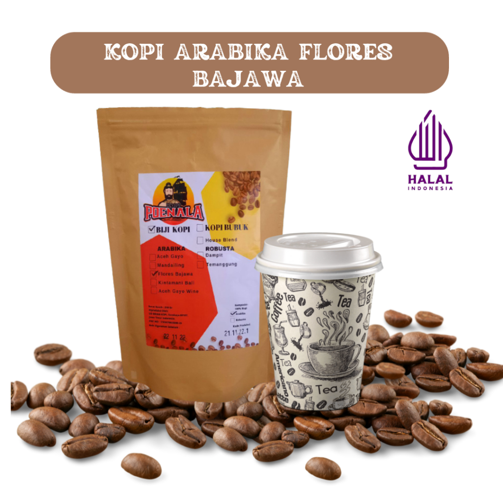 

KOPI BUBUK BIJI ARABIKA FLORES BAJAWA ROASTED 100GR - KOPI POENALA