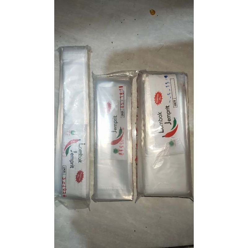 PLASTIK ES LILIN 3X20CM / 4,5X16CM (100)