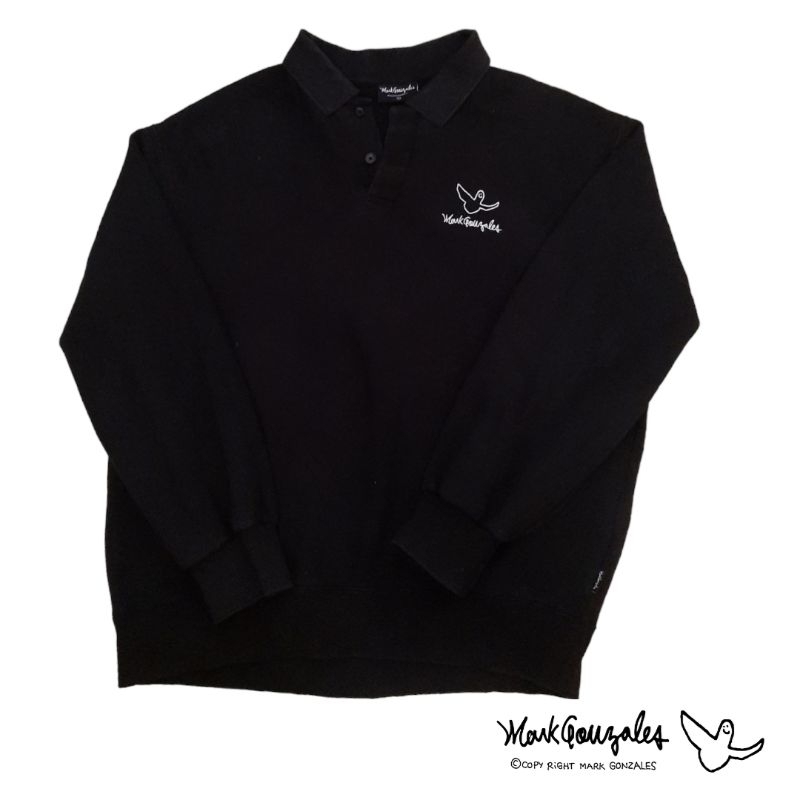 Rugby crewneck Mark Gonzales Hitam Second