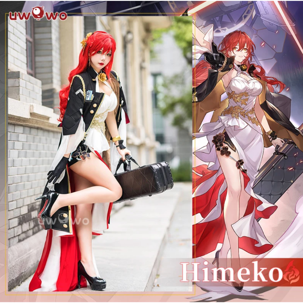 UWOWO Himeko Cosplay Honkai Star Rail Cosplay Himeko Costume スターレイル Cosplay Outfit Halloween Costume