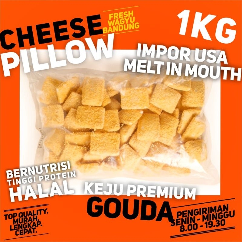 CHEESE PILLOW MCCAIN KEJU GOUDA HALAL GROSIR Snack Bernutrisi 1KG
