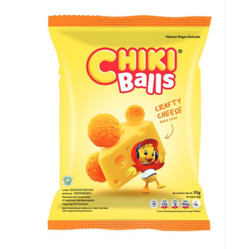 

CHIKI Balls Makanan Ringan Crafty Cheese 55 g