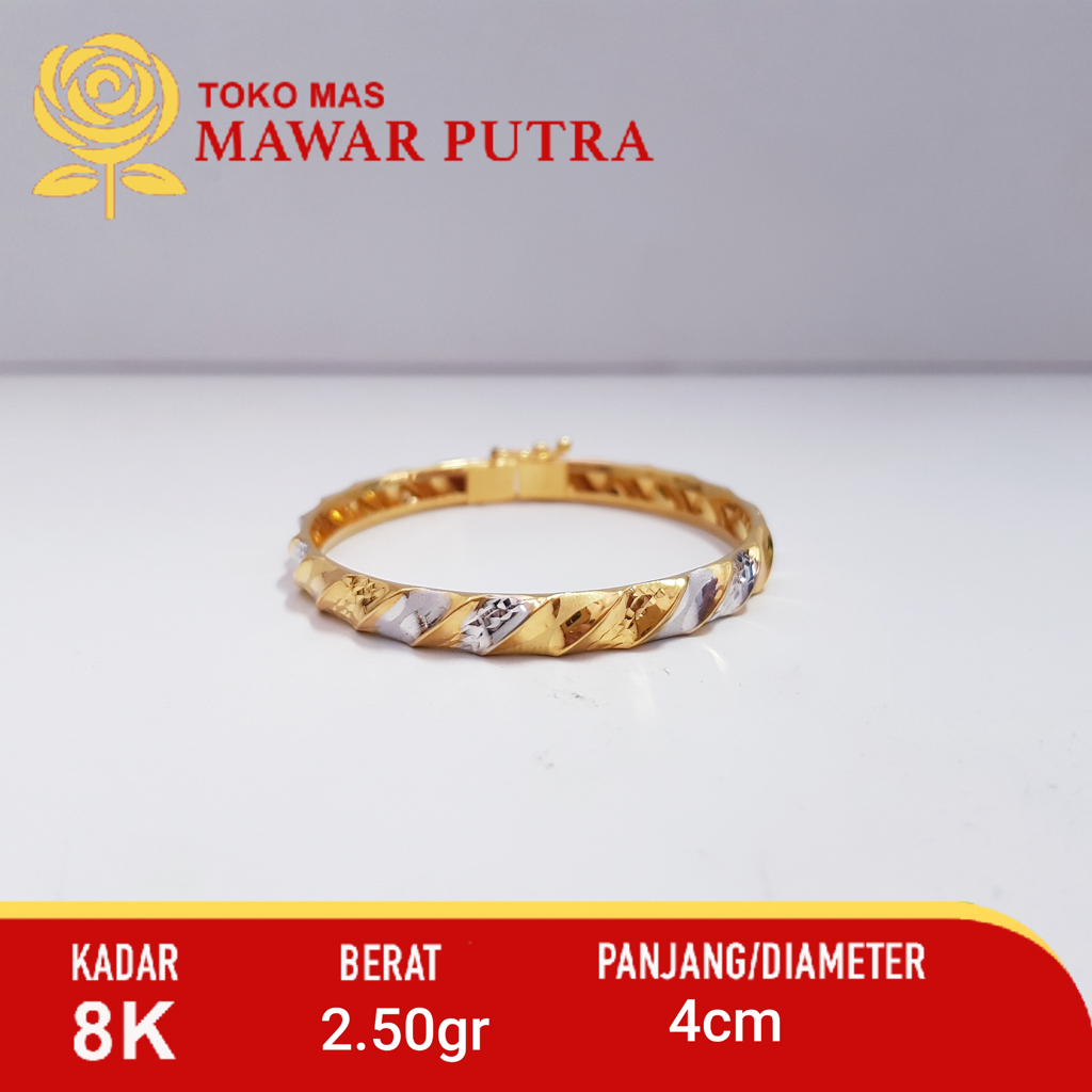 Gelang anak ukir emas 8K