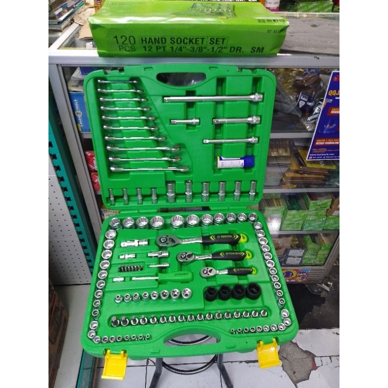Kunci sok set 120 pcs Tekiro - socket set - paket lengkap