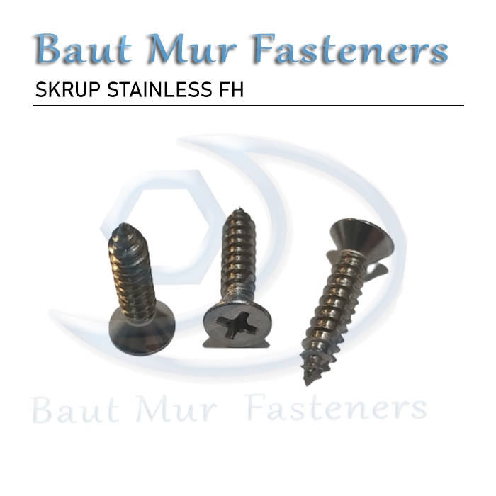 Skrup Stainless FH 8 X 3 Skrup Stainless ss 304