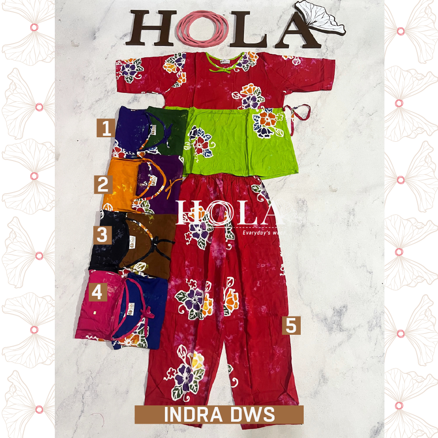 HOLA_FASH | SETELAN CP INDRA DEWASA TANGAN 3/4, BATIK INDRA