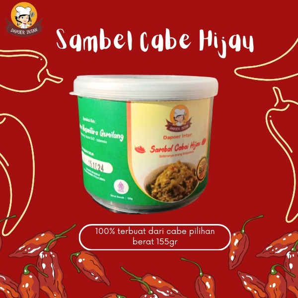 

Dapoer Intan Sambal Cabe Hijau 155gr