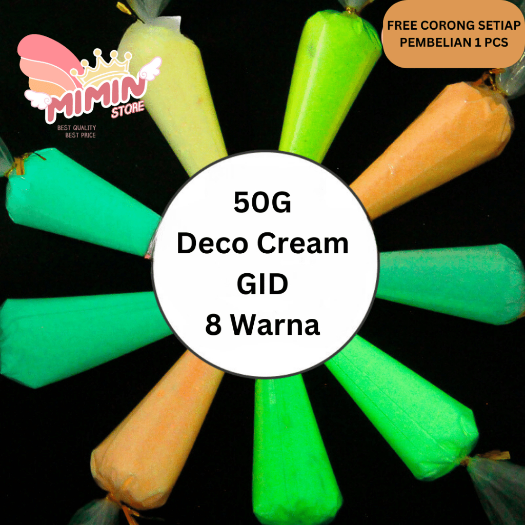 

Deco Cream GARANSI 50G Glow in the Dark / GID | Liquid Cream | Fake Whip Cream