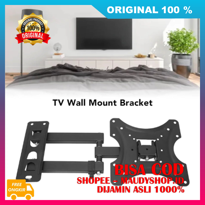 Rect Holder 360 Bracket TV Dan Monitor TV Wall Mount Bracket ASLI ORI