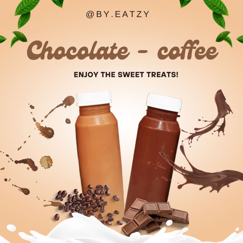 

minuman dingin coklat dan kopi