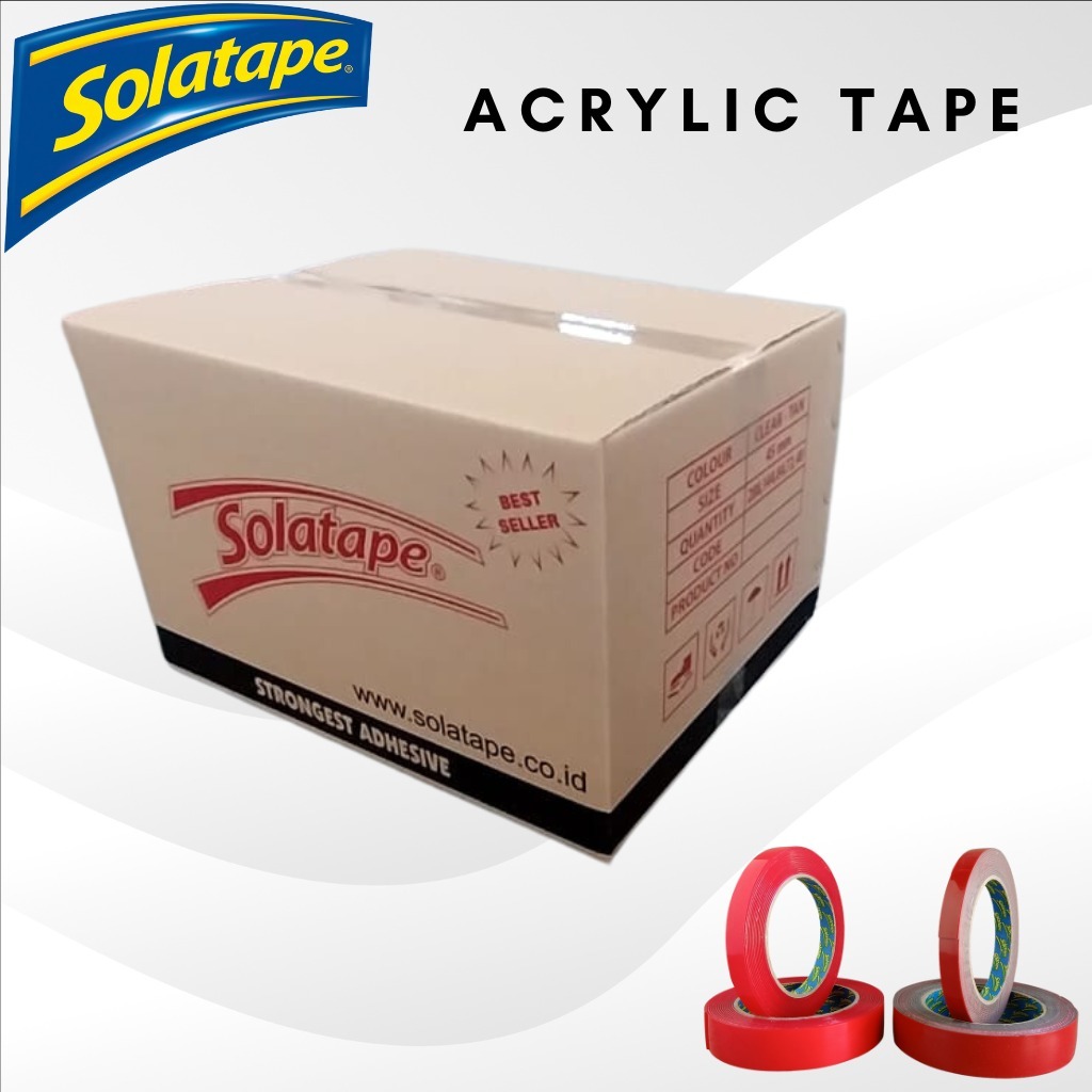 

1 DUS | Acrilic Tape Double Tape | Akrilik Tape 5 YARD | Khusus Grab-Gojek