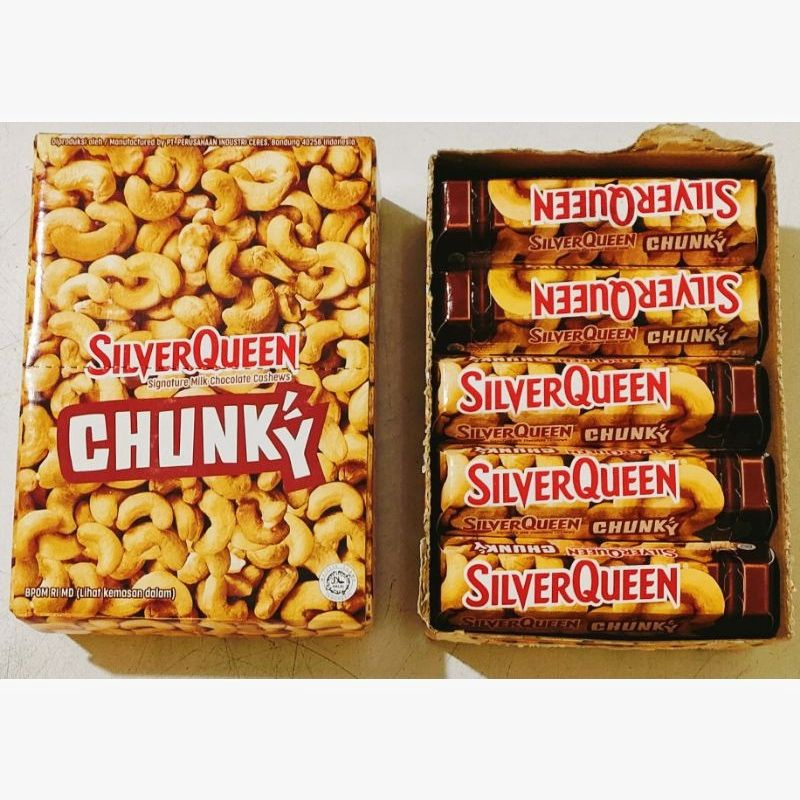 Coklat Silverqueen Chunky mede box 12pcs