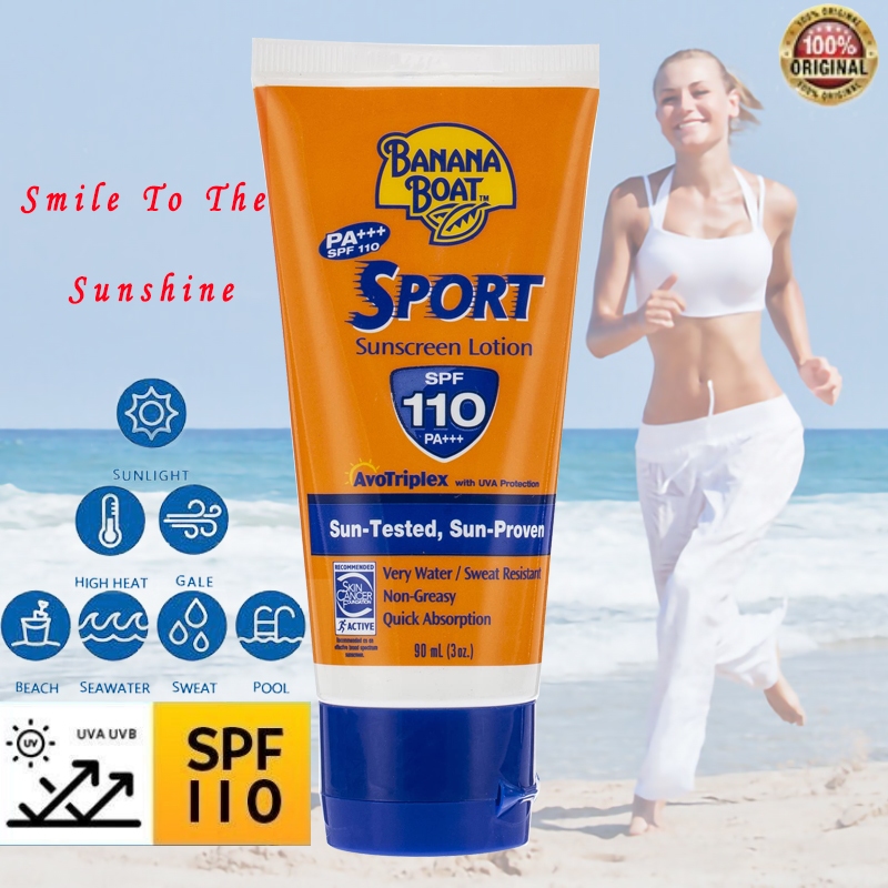Banana Boat Sunscreen/Banana Boat Sport Sunscreen Lotion SPF 110 PA+++ 90ml/Sunblock/SPF 110 Spray