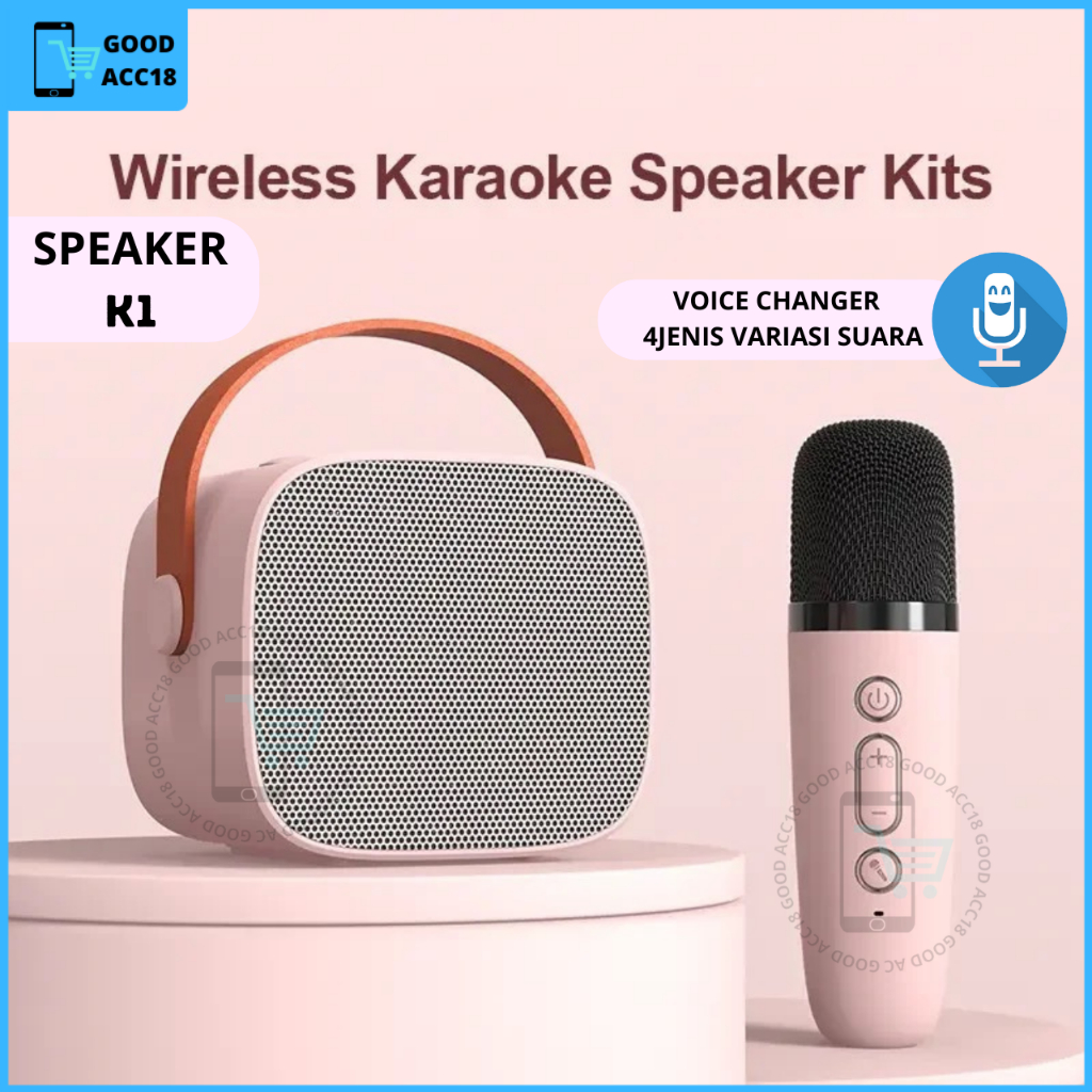 Wireless Portable Karoke Microphone Speaker Bluetooth Mic K1