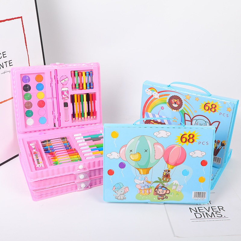 

BUKABELI Crayon Set 68pcs / Krayon Mewarnai Anak 68pcs / Pensil Warna Set 68pcs COD STY12