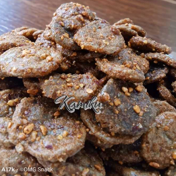 

Seblak kering kerupuk Jengkol bumbu kacang 250g / sebring jengkol pedas daun jeruk cikruh