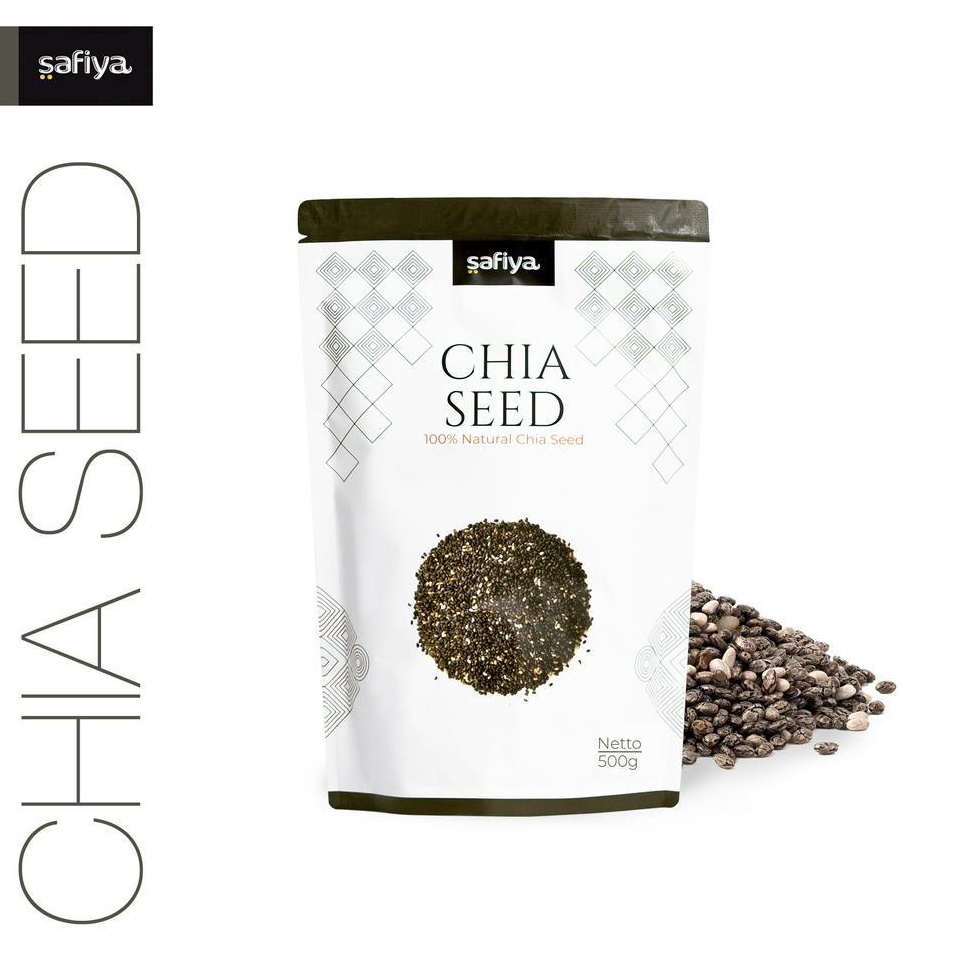 

Laris Chia Seed Organik 500 gram Organic Black Chiaseed Authentic Safiya Food Harga Termurah