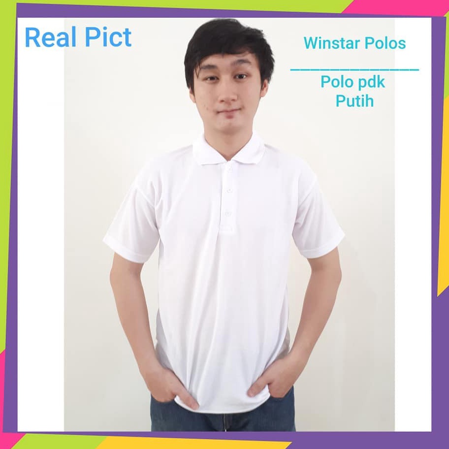 PAKET LENGKAP>>> Kaos Kerah PUTIH - Kaos Kerah Polos Putih - Kaos Polo Polos - KAOS KERAH PRIA - KAO