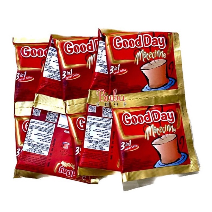 

➦➮✶✺ kopi good day mocacinno 3in1 ( 10 sachet per renceng ) Ready stock