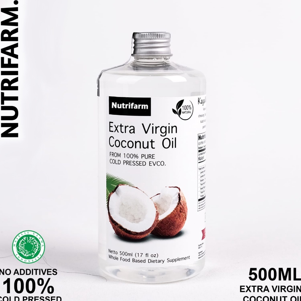 ➫➻❀✺ VIRGIN COCONUT OIL 500ML UNTUK BAYI UNTUK RAMBUT 1 LITER SUKA MPASI IKAN DORANG ORGANIK VCO KAP