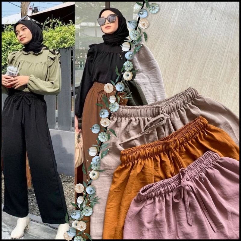 CELANA KULOT CRINCLE || KULOT CRINCLE PREMIUM || KULOT CRINCLE AIRFLOW