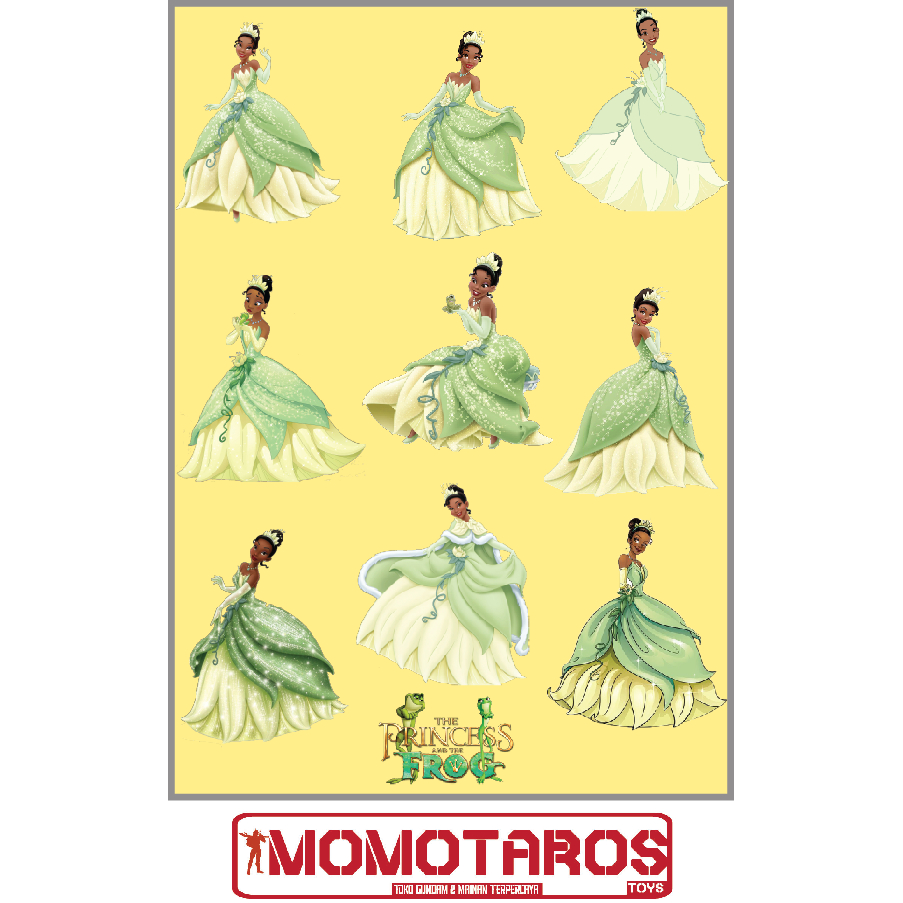 

Sticker murah antiair transparan Tiana solo Princess the frog 1 pc