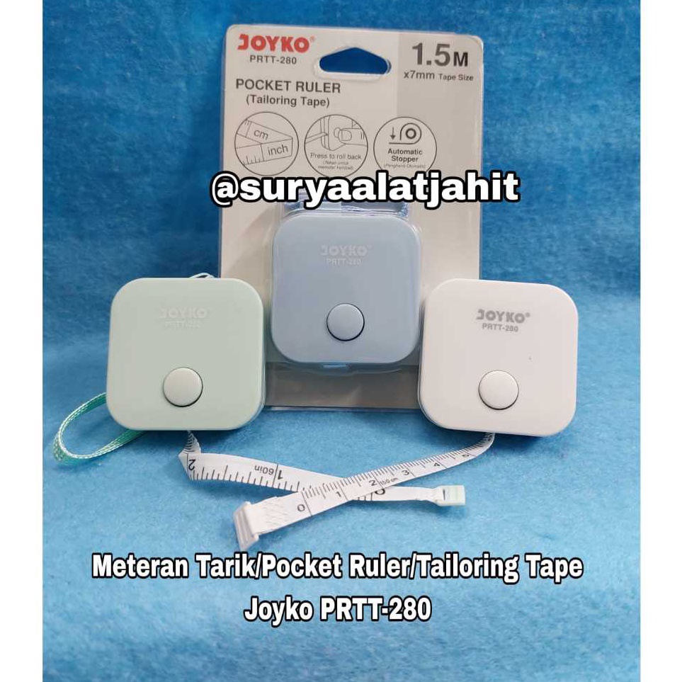 

Terbaru Meteran Tarik PRTT-280 (1.5M) Joyko =rp.9.750/pcs