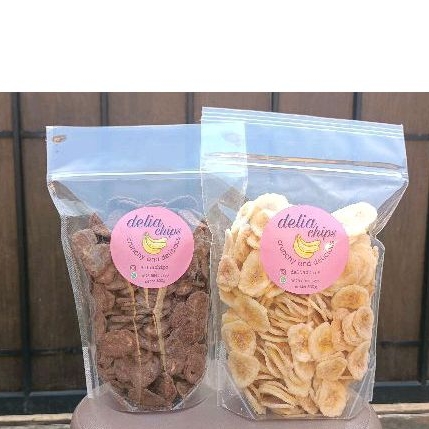 

keripik pisang kepok varian rasa @deliachips