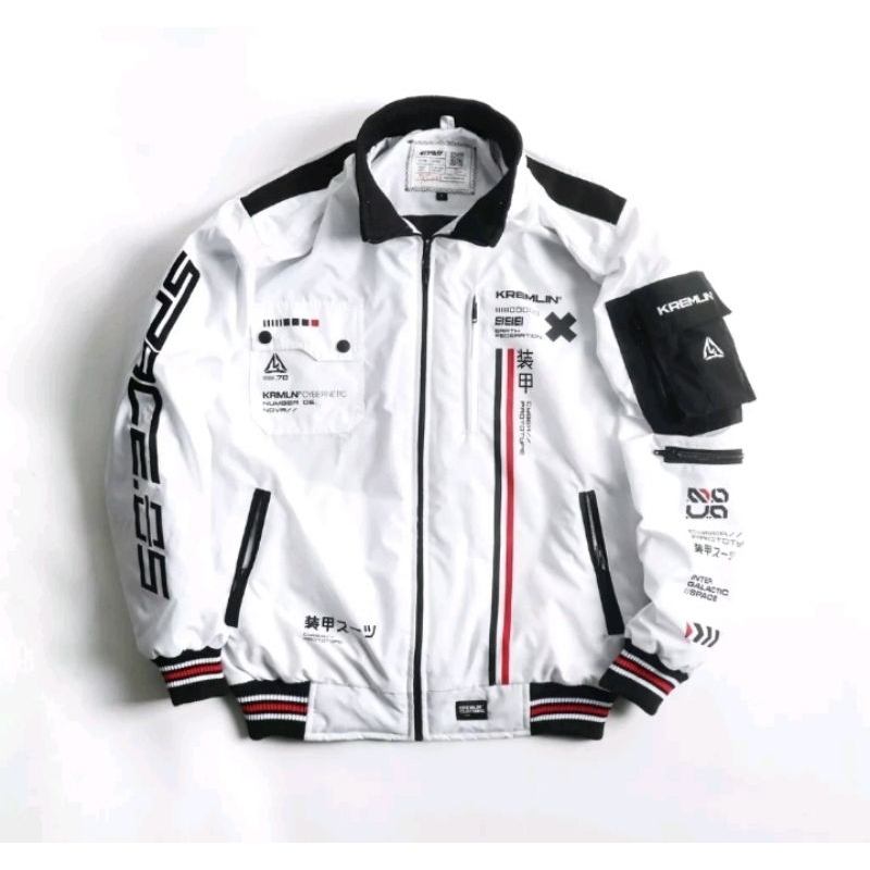 Kremlin Bomber Jaket Fullset Sertifikat+Box - NOVA Putih