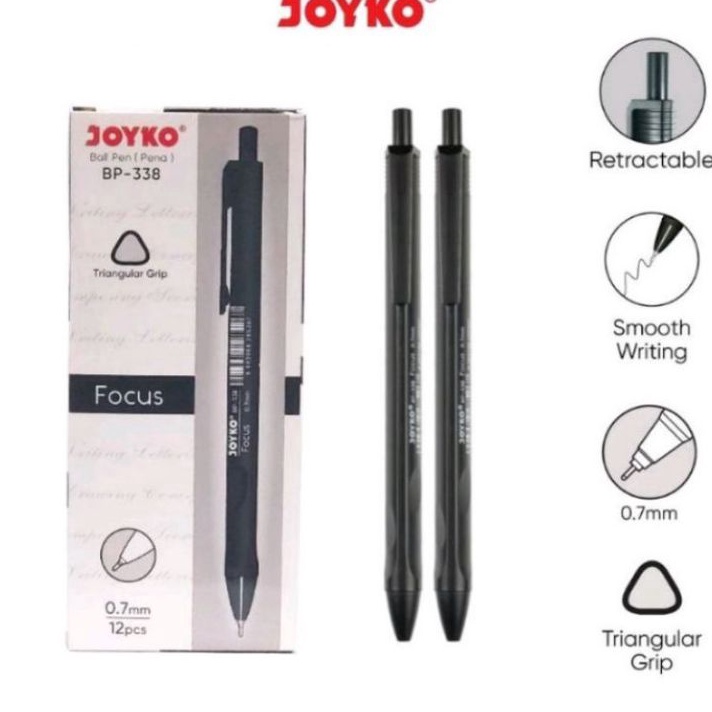 

Harga Promo Pulpen Joyko BP - 338 Vocus / (1pak/12pcs)