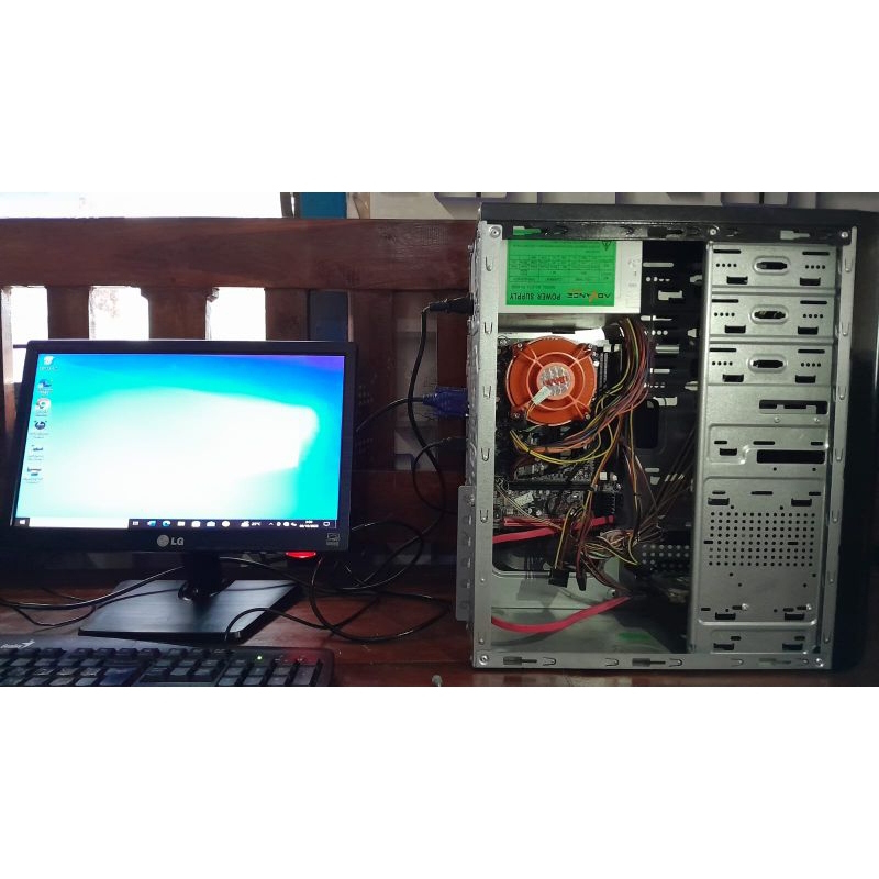 promo komputer fulsset CPU DAN MONITOR 16"