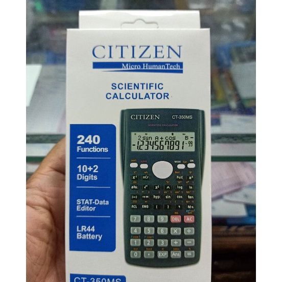 

Stok Banyak kalkulator / alat hitung Citizen CT 350 MS Scientific ilmiah