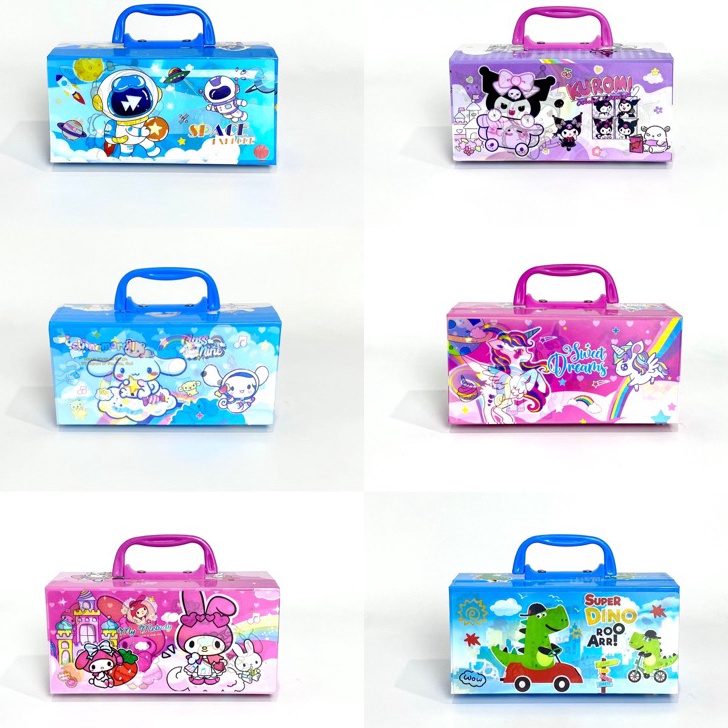 

Ready Kotak Pensil Karton 3D+Kunci Pin/ Tempat Pensil/ Pensil Case