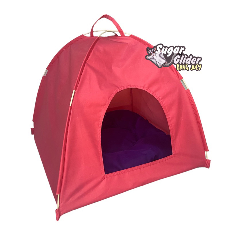 TENDA KUCING ANTI AIR PLUS KASUR BANTAL UNTUK KUCING KITTEN DAN DEWASA TENDA HEWAN 42cm