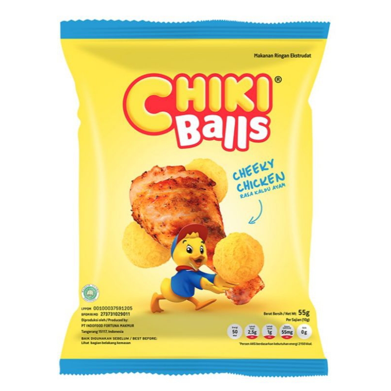 

CHIKI Balls Makanan Ringan Cheeky Chicken 55 g
