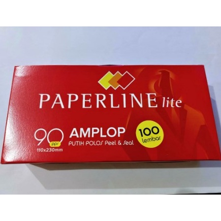 

Best terlaris AMPLOP PAPERLINE 90 PPS PUTIH POLOS / AMPLOP UANG 82