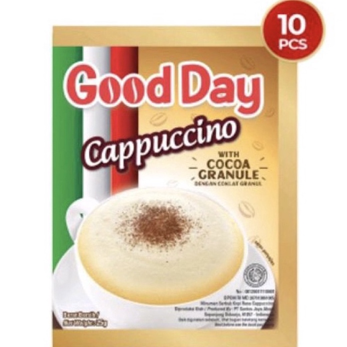 

XHQZ3499 (COD )NEW_PRODUCT CAPPUCINO kopi good day cappuccino ( 10 sachet / renceng )