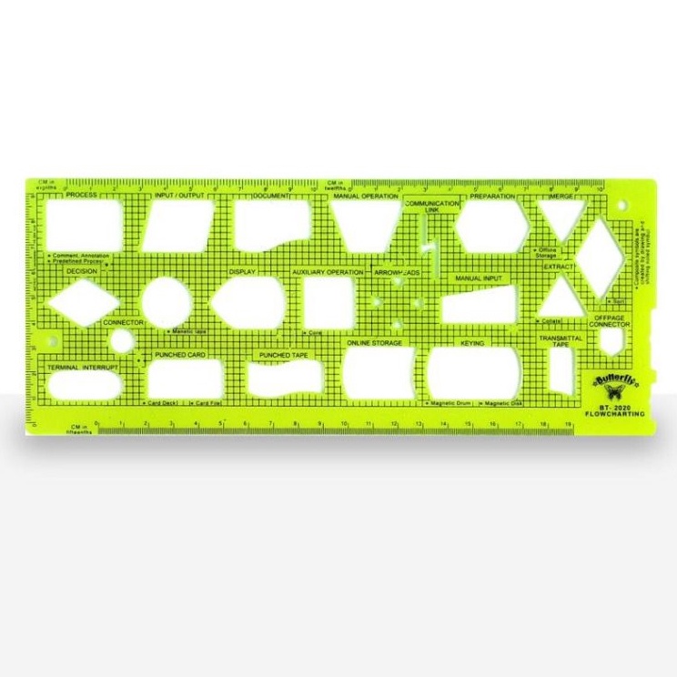 

Ready Butterfly Penggaris Cetakan / BT-2020