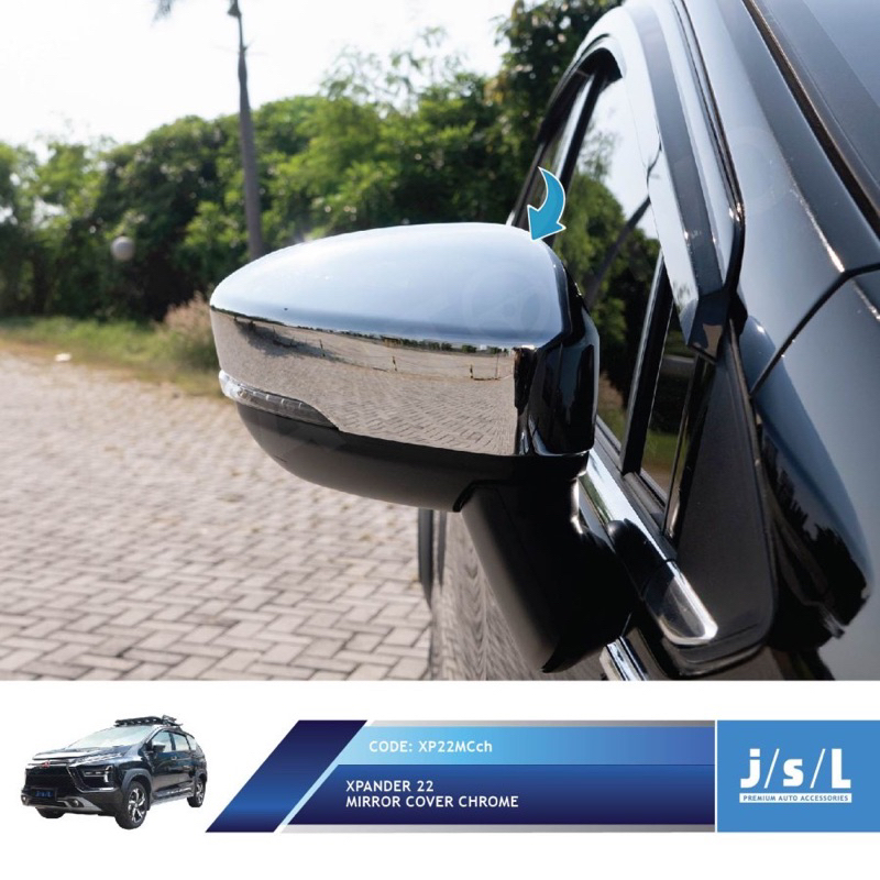 XPANDER 2018 2020 2022 2023 COVER SPION MIRROR COVER BATOK MOBIL TEMPELAN CHROME KROM SILVER ULTIMAT
