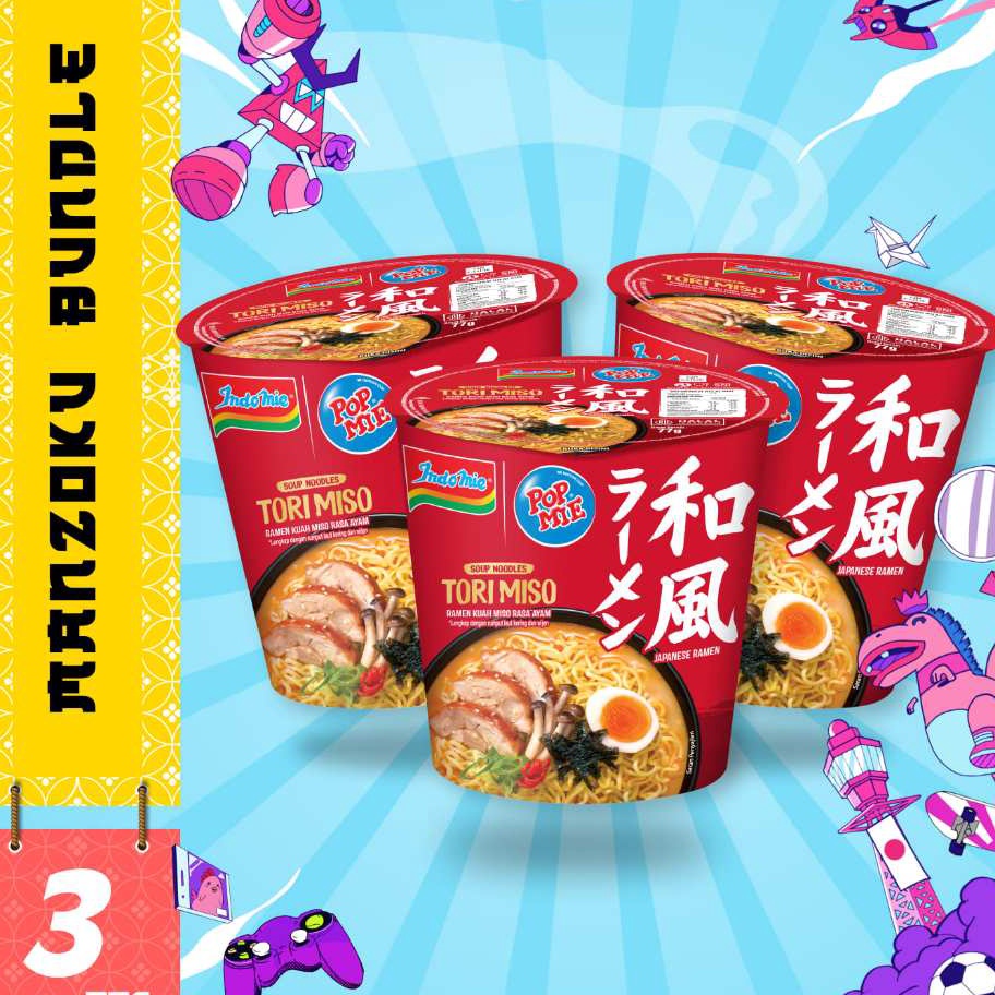 

BXXB2301 [PROMO MURAH!!!] Pop Mie Tori Miso Ramen - 3 Pcs