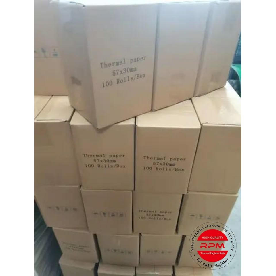 

kertas kasir thermal 57x30/58x30/ 10 pack/1 dus/termurah