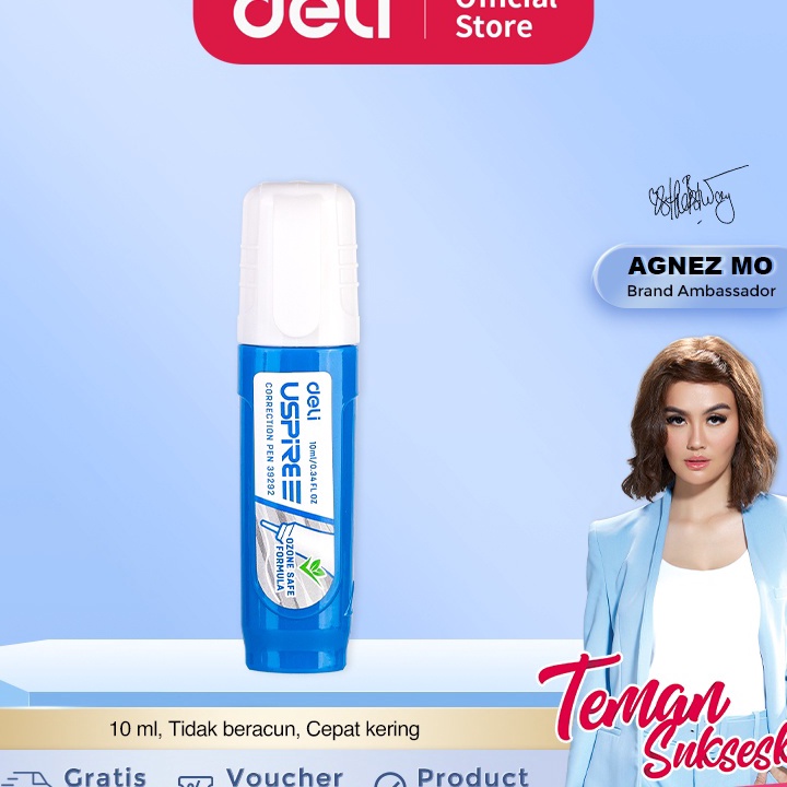 

Readystock Deli Tip X Koreksi Pena Ujung Logam tidak bercun 10ml E39292