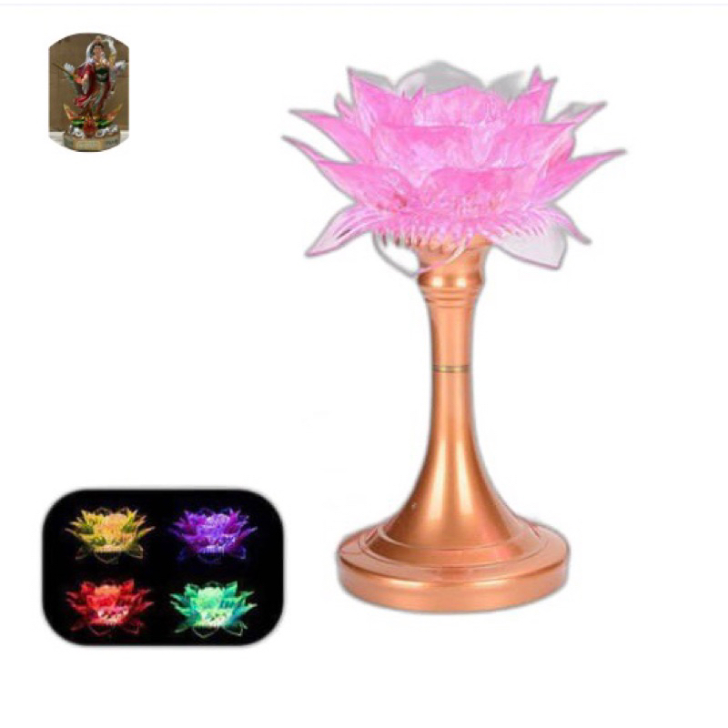 Lampu teratai altar sembahyang /Lampu Teratai berubah 7warna