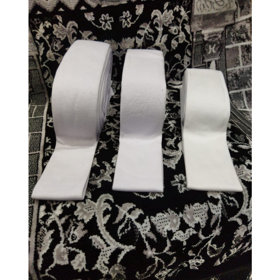 Diskon sorban imamah polos putih 3 meter / sorban imamah polos putih 3 meter / sorban rida polos put