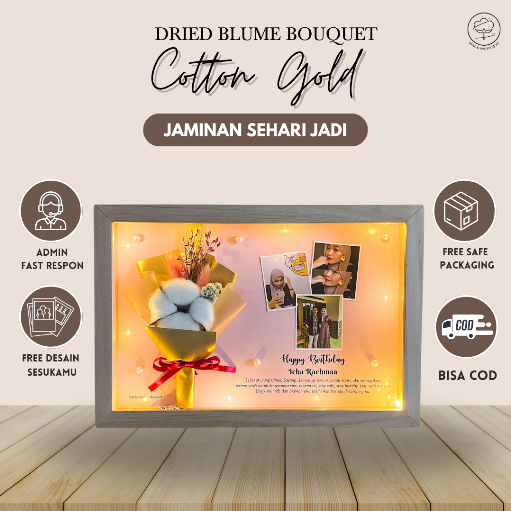 Hadiah Bingkai Wisuda Kado Birthday Ultah Cewek Gift Anniversary Istri Pernikahan Kado Wedding Besti