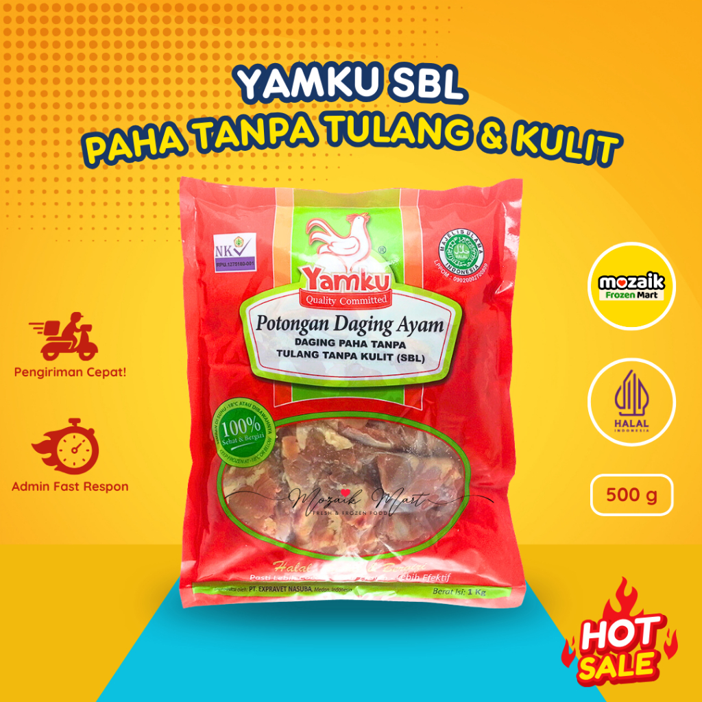 

Yamku SBL - Daging Ayam Paha Tanpa Tulang Tanpa Kulit / Ayam Potong / Paha Ayam